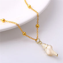 Load image into Gallery viewer, Conch Shell Necklace Sea Beach Shell Chain Pendant Necklace For Women Collier Femme Shell Cowrie Summer Jewelry Bohemian