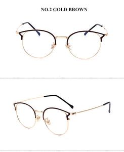 Anti Blue Light Glasses Cat Eye Eyeglasses Frames Women Computer Protection Eyewear Optical Spectacles Myopia Frame