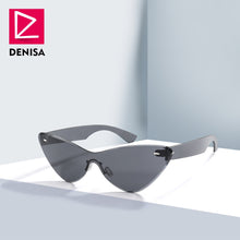 Carica l'immagine nel visualizzatore di Gallery, Moda blu occhiali da sole senza montatura donne 2022 UV400 lusso aviazione signore occhiali da sole occhiali tonalità zonnebril dames
