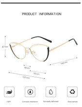 Load image into Gallery viewer, Fashion Vintage Metal Anti-blue Glasses Frame Women Brand Designer Transparent Eyeglasses Female Spectacles Oculos Feminino