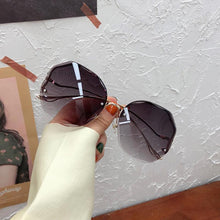 Load image into Gallery viewer, Oulylan Rimless Sunglasses Women Fashion Metal Bent leg Gradient Sun Glasses Ladies Sexy Blue Pink Eyewear Vintage Shades UV400