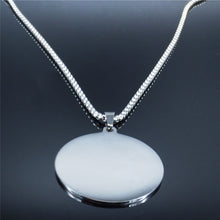 Carica l&#39;immagine nel visualizzatore di Gallery, Viking Stainless Steel Necklace Chain Men/Women Silver Color Necklaces &amp; Pendants Jewelry collar acero inoxidable mujer N3296S02