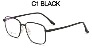 Gmei Optical Business Men Aluminum Magnesium Glasses Frame With Spring Hinges Brand Designer Square Spectacles Frames GF9010