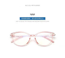 Load image into Gallery viewer, Protect Eyesight Anti Blue Light Glasses Frame Ladies Look At Phone Eyewear Blocking Glare Computer Glasses Women Cat eye