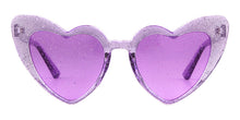 Load image into Gallery viewer, Trending Cat Eye Sunglasses Big Heart Popular Heart Sharp flash of light Glitter Pink Glasses High Quality Shades for Female
