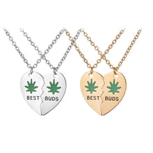 Carica l&#39;immagine nel visualizzatore di Gallery, Fashion Best Friends Honey Love Couple Pendant Necklace 2 Pcs/ Set Rainbow Broken Heart BFF Good Friends Friendship Jewelry Gift