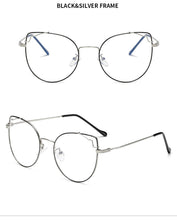 Load image into Gallery viewer, Vintage Cat Eye Glasses Frames Women Retro Transparent Eyeglasses Female Oversized Optical Spectacles