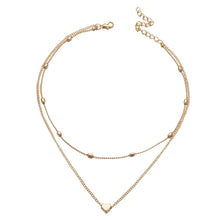 Load image into Gallery viewer, 2020 Bohemian Natural Stone Beads Hearts Birds Leaves Chain Necklaces Pendants for Women Vintage Multi Layer Jewelry Collar