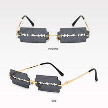 Load image into Gallery viewer, New Frameless Personality Hollow Blade Woman Sunglasses Retro Unique Hollow Funny Sunglasses Party Catwalk Men Sun Glasses