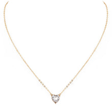 Carica l&#39;immagine nel visualizzatore di Gallery, 2020 New Female Fashion Crystal Heart Necklace Pendant  Short Gold Chain Necklace Pendant Necklace Charm Gifts girlfriends