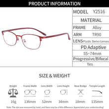 Carica l&#39;immagine nel visualizzatore di Gallery, Gmei Optical Urltra-Light Women Titanium Alloy Oval Full Rim Glasses Frames Eyewear With Flexible Legs IP Electroplating Y2516