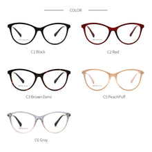 Load image into Gallery viewer, Retro Women Cateye Glasses Frame Fashion Optical Eyewear Female Vintage Mypoia Prescription Glasses Cute Spectacles