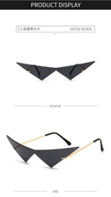 Load image into Gallery viewer, Fashion Rimless Triangle Sunglasses Catwalk Women's Luxury Funny Sun Glasses Shades for Women UV400 2022 Brand Designer SG040