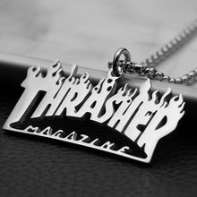 Carica l&#39;immagine nel visualizzatore di Gallery, male necklace chain on the neck for men letter pendants stainless steel gifts for male accessories hip hop gold chain necklace