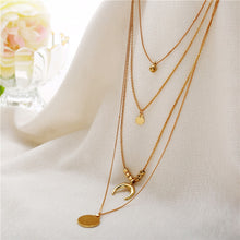Load image into Gallery viewer, IF YOU Boho Coin Shell Rose Pendant Necklace For Girl Moon Crystal Choker Necklaces Women Beach 2020 Fashion Statement  Jewelry