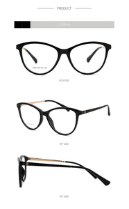 Retro Women Cateye Glasses Frame Fashion Optical Eyewear Female Vintage Mypoia Prescription Glasses Cute Spectacles