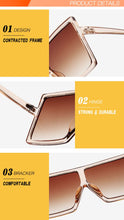 Load image into Gallery viewer, New Square Sunglasses Women Sun Glasses Female Eyewear Eyeglasses Plastic Frame Clear Lens UV400 Shade Fashion Driving