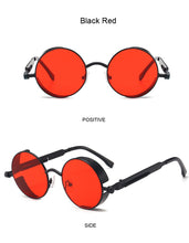 Load image into Gallery viewer, Classic Gothic Steampunk Sunglasses Women Brand Designer Vintage Round Metal Frame Sun Glasses Female Male High Quality UV400