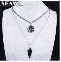 Viking Stainless Steel Necklace Chain Men/Women Silver Color Necklaces & Pendants Jewelry collar acero inoxidable mujer N3296S02