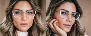 2022 New Fashion Oversized Cat Eye Glasses Frame Women Brand Optical Anti-blue Eyeglasses Female Oculos Feminino Spectacles