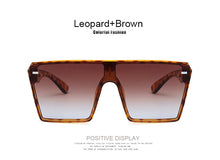 Load image into Gallery viewer, 2022 Fashion Oversized Square Sunglasses Retro Gradient Big Frame Sun Glasses For  Women One Piece Gafas Shade Mirror Clear Lens