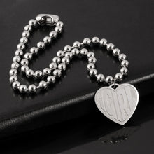 Load image into Gallery viewer, necklace she devil Women Igirl Heart Pendant Necklace Stainless Steel Harajuku Female Gothic Streetwear Chain Necklace