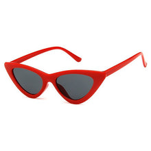 Load image into Gallery viewer, Cute Sexy Retro Cat Eye Sunglasses Women Small Black White Triangle Vintage  Ladies Sun Glasses Red Female UV400