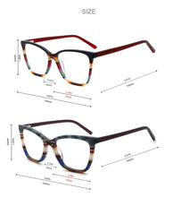Load image into Gallery viewer, Eyeglasses Frames New Fashion Italy Designer Glasses Women Men Gray Red Brown Colorful Acetate Optical Eyewear  G86