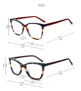 Eyeglasses Frames New Fashion Italy Designer Glasses Women Men Gray Red Brown Colorful Acetate Optical Eyewear  G86
