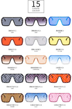 Load image into Gallery viewer, futuristic ff sunglasses women 2022 uv400 big rectangle fashion ff logo sunglasses oversized festival oculos de sol feminino
