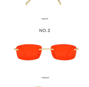 Rimless Sunglasses Women Small Frame Square Sun Glasses Women Luxury Brand Designer Sunglasses for Women Gafas De Sol