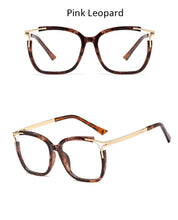Load image into Gallery viewer, Eyeglasses Square glasses woman  fashion Clear lens Optical glasses frame women Metal Legs female oculos