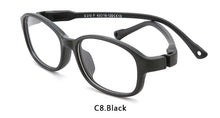 Load image into Gallery viewer, Square Unisex TR90 Flexible Ultralight Glasses Frame Kids Optical Clear Silicone Eyeglasses Boy Girls UV400