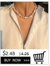 Load image into Gallery viewer, Punk Imitation Pearl Choker Necklace Collar Statement Gold Color Love Heart Lasso Pendant Necklace for Women Jewelry
