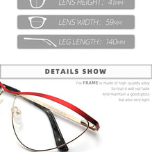 Load image into Gallery viewer, Cat Eye Metal Optical Prescription Glasses Frames For Women Fashion Ladies Fake Glasses Without Diopter Myopia Female Eyeglasses