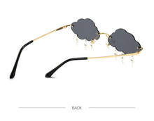 Load image into Gallery viewer, Fashion Rimless Cloud Shape Sunglasses with Lightning Pendant Women Luxury Funny Sun Glasses Shades UV400 Brand Designer SG028