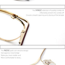 Load image into Gallery viewer, Cat Eye Metal Optical Prescription Glasses Frames For Women Fashion Ladies Fake Glasses Without Diopter Myopia Female Eyeglasses
