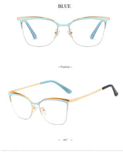 Load image into Gallery viewer, 2022 Fashion Square Anti-blue Glasses Frame Women Vintage Metal Optical Transparent Eyeglasses Female No Degree Oculos Feminino
