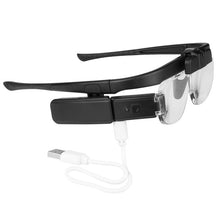 Load image into Gallery viewer, Headband Magnifier Glasses LED Light Magnifying Eyeglass 1.5x 2x 2.5x Magnifiers Lenses Eyewear For Watch Repair Reading Sewing