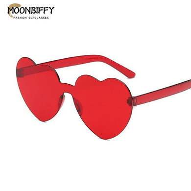 Heart Shaped Goggle Sunglasses One Piece Women Sunglasses Oversized Gradient Lens Brand Designer Eyeglass Oculos De Sol Feminino