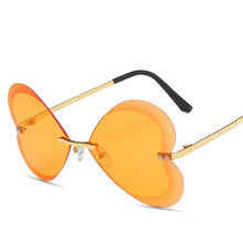 Load image into Gallery viewer, Heart Shaped Sunglasses Women Men  Brand Designer Sun Glasses Rimless Vintage Framless Shades Retro Eyewear UV400