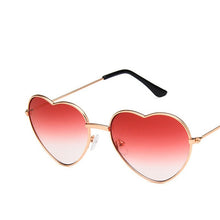 Carica l'immagine nel visualizzatore di Gallery, Heart Shaped Sunglasses metal Women Brand Designer Fashion  LOVE Clear Ocean Lenses Sun Glasses Oculos UV400