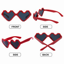 Load image into Gallery viewer, Heart Sunglasses Valentine&#39;s Day Wedding Party Funny Decoration Personality Funny Photo Love Mosaic Glasses Ins Net Red Glasses