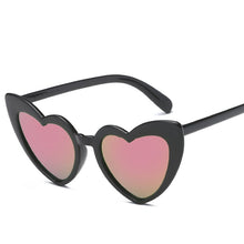 Load image into Gallery viewer, Heart Sunglasses Women brand designer Cat&#39;s Eye Sun Glasses Retro Love Heart Shaped Glasses Ladies Shopping Sunglass UV400