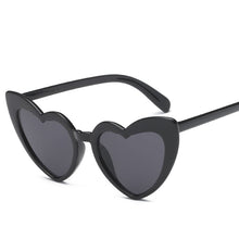 Load image into Gallery viewer, Heart Sunglasses Women brand designer Cat&#39;s Eye Sun Glasses Retro Love Heart Shaped Glasses Ladies Shopping Sunglass UV400