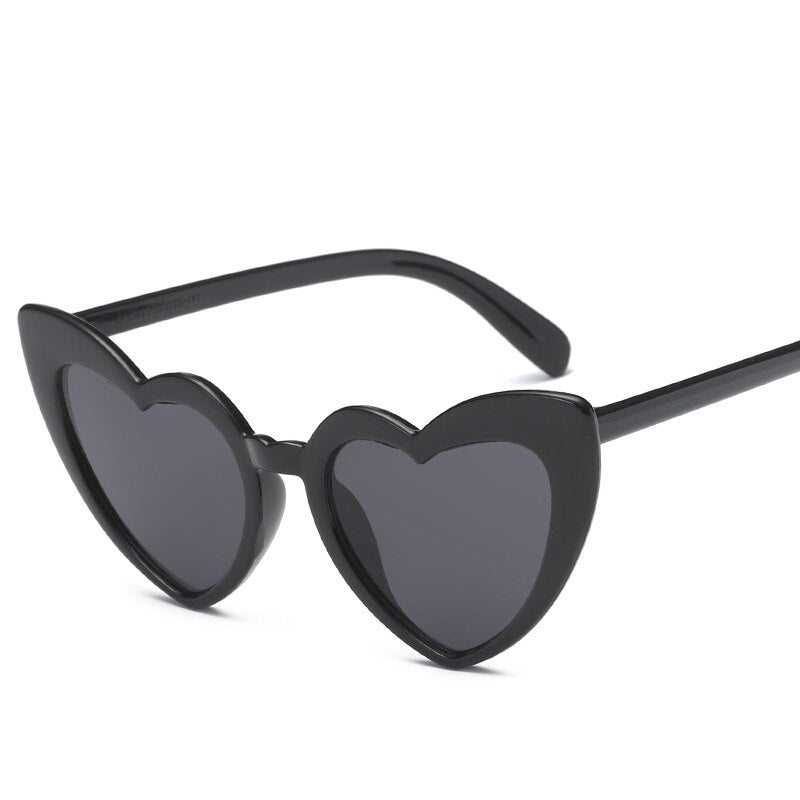 Heart Sunglasses Women brand designer Cat's Eye Sun Glasses Retro Love Heart Shaped Glasses Ladies Shopping Sunglass UV400