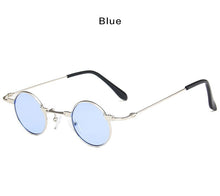Load image into Gallery viewer, Small Round Sunglasses Women Men UV400 Metal Brand Designer Punk Sun Glasses Steampunk Vintage Goggles Black Shades