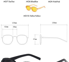 Load image into Gallery viewer, Oval Women Sunglasses Small Frame Sunglasses Women Vintage Eyewear Brand Designer Sun Glasses Women Hip-Hop Men Okulary