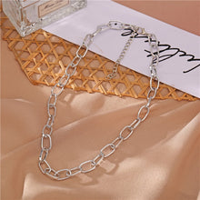 Load image into Gallery viewer, Fashion Star Lock Pendant Necklace for Women Vintage Thick Chunky Chain Choker Multilayer Coin Necklaces Jewelry Gifts