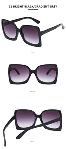 2022 Big Frame Fashion Oversized Sunglasses Women Brand Designer Plastic Female Gradient Sun Glasses gafas de sol mujer UV400